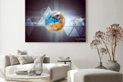 Obraz: Ziemia z mapy świata