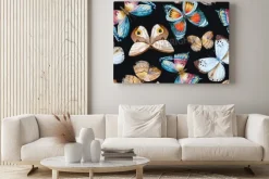 Obraz: Zilustrowane motyle akwarelowe