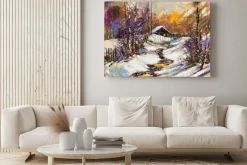 Obraz: Zimowy krajobraz obszarów wiejskich