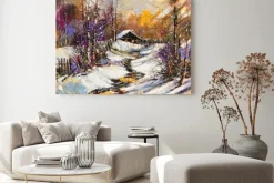 Obraz: Zimowy krajobraz obszarów wiejskich