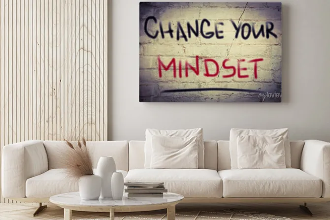 Obraz: Zmień swój sposób myślenia concept