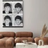 Obraz: Znaczki pocztowe z portretami the beatles