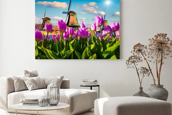 Obraz: Znany holenderski wiatraki