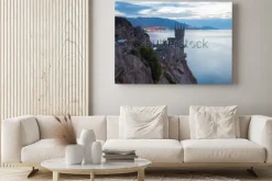 Obraz: Znany zamek jaskółki gniazdo niedaleko jałty