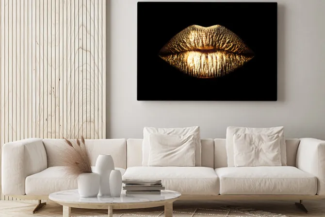 Obraz: Złote usta kobiety