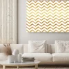 Obraz: Złoto faux folia chevron metallic białe tło wzór