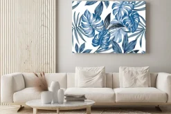 Obraz: Zwrotnik egzotycznych palm pozostawia bez szwu wektor wzór w