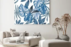 Obraz: Zwrotnik egzotycznych palm pozostawia bez szwu wektor wzór w