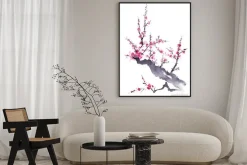 Plakat: 梅　水墨画