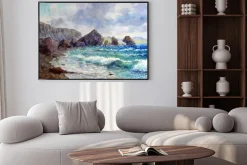 Plakat: Скалы у берега.