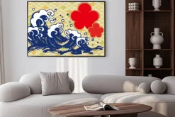 Plakat: 海 毛筆 梅