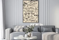 Plakat: 楽 器 _ ら く が き _ ノ ー ト