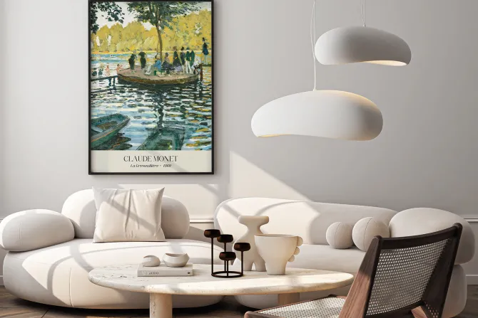 Plakat: Żabi staw reprodukcja claude monet