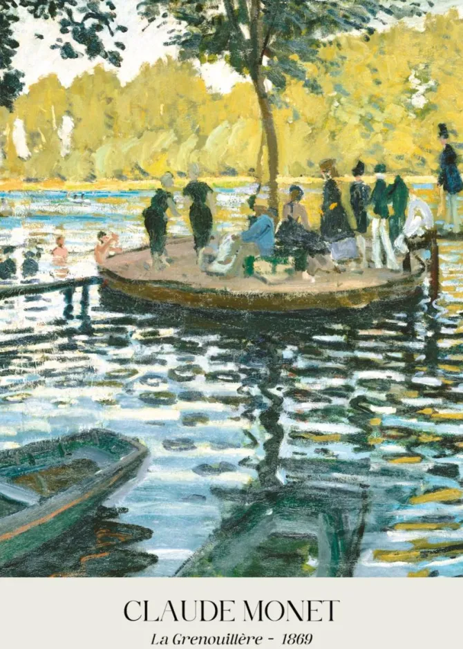 Plakat: Żabi staw reprodukcja claude monet