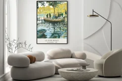 Plakat: Żabi staw reprodukcja claude monet