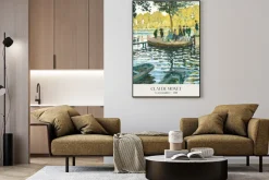 Plakat: Żabi staw reprodukcja claude monet