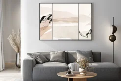 Plakat: Abstract arrangements. landscapes. posters. terracotta, blush,