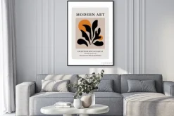 Plakat: Abstract modern poster. contemporary wall art decor, matisse