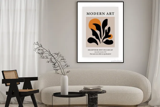 Plakat: Abstract modern poster. contemporary wall art decor, matisse
