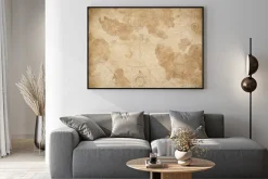 Plakat: Abstract old nautical vintage map background