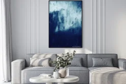 Plakat: Abstract painting in monotone, digital illustration