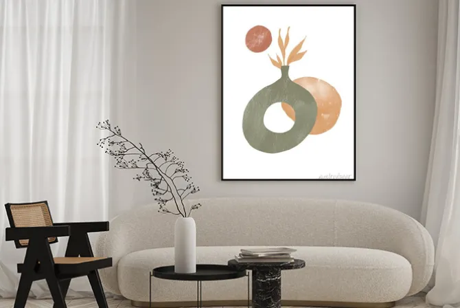 Plakat: Abstract terrazzo style background set with pastel color hand