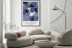 Plakat: Abstrakcja błękitna noc reprodukcja paul klee