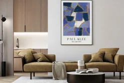 Plakat: Abstrakcja błękitna noc reprodukcja paul klee