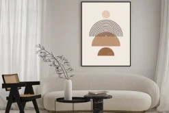 Plakat: Abstrakcyjna geometryczna kompozycja