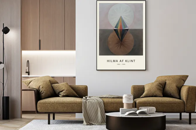 Plakat: Abstrakcyjna grafika hilma af klint