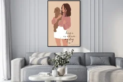 Plakat: Abstrakcyjna ilustracja z psem