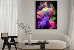 Plakat: Abstrakcyjne kolorowe chmury