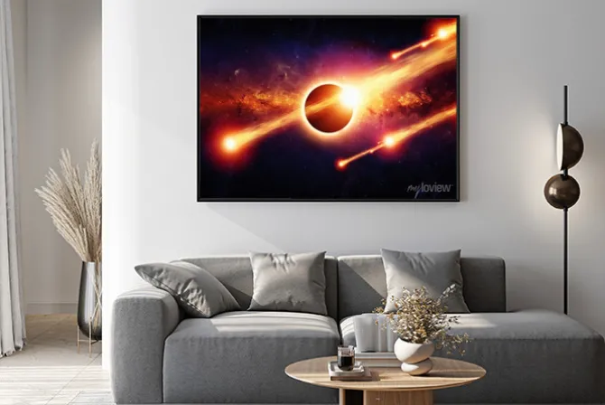 Plakat: Abstrakcyjnej przestrzeni apokalipsy