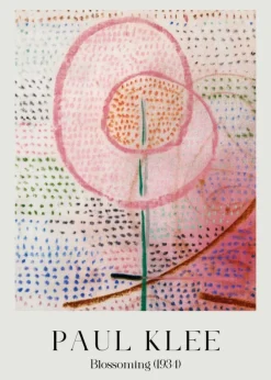 Plakat: Abstrakcyjny kwiat paul klee reprodukcja rozkwit