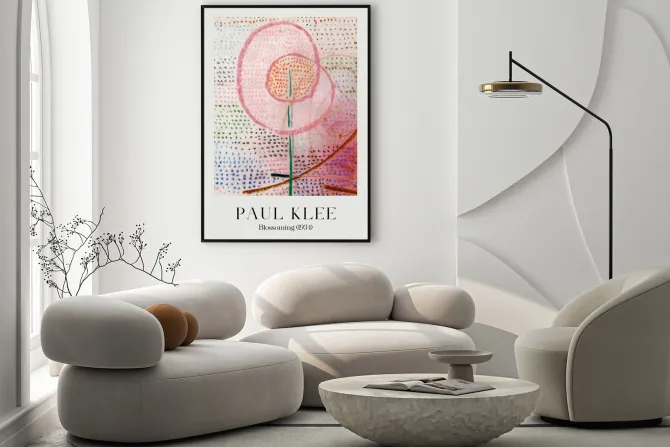 Plakat: Abstrakcyjny kwiat paul klee reprodukcja rozkwit