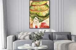 Plakat: Abstrakcyjny portret