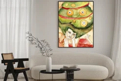 Plakat: Abstrakcyjny portret