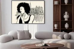 Plakat: Afro amerykański piosenkarz jazzowy