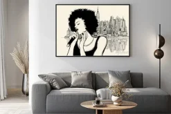 Plakat: Afro amerykański piosenkarz jazzowy