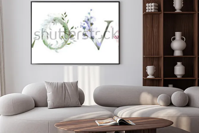 Plakat: Akwarela ilustracja z dzikich kwiatów, zioła - miłość. fajny