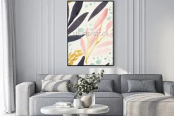 Plakat: Akwarela wzór na tekstury papieru. kwiecisty tło