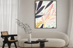 Plakat: Akwarela wzór na tekstury papieru. kwiecisty tło