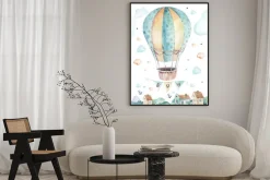 Plakat: Akwarelowa ilustracja balona