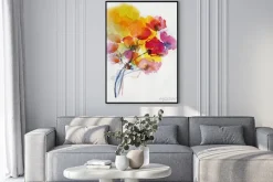 Plakat: Akwarelowe artystyczne maki