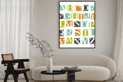 Plakat: Alfabet nowoczesny plakat streszczenie