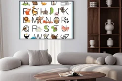 Plakat: Alphabet animals