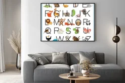 Plakat: Alphabet animals