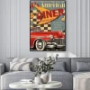 Plakat: American diner vintage poster.