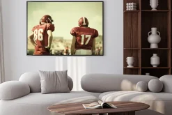 Plakat: Amerykańscy piłkarze