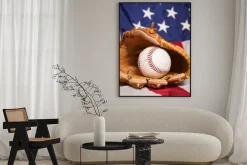 Plakat: Amerykański baseball